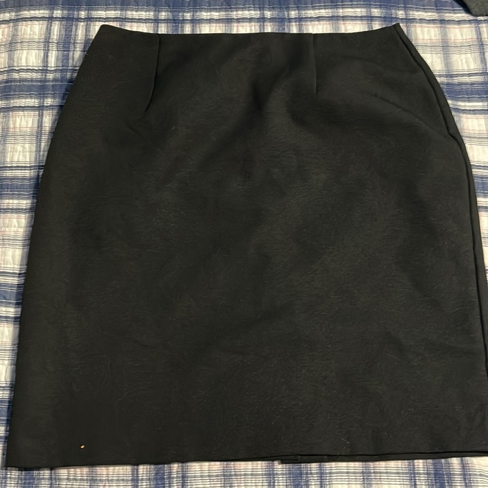 Plain black skirt